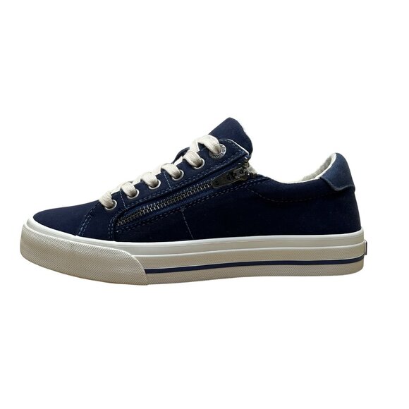 Taos Women's Navy Canvas With Zipper & Lace-Up Closure 2 Soul Sneakers Size 6 - Picture 4 of 8